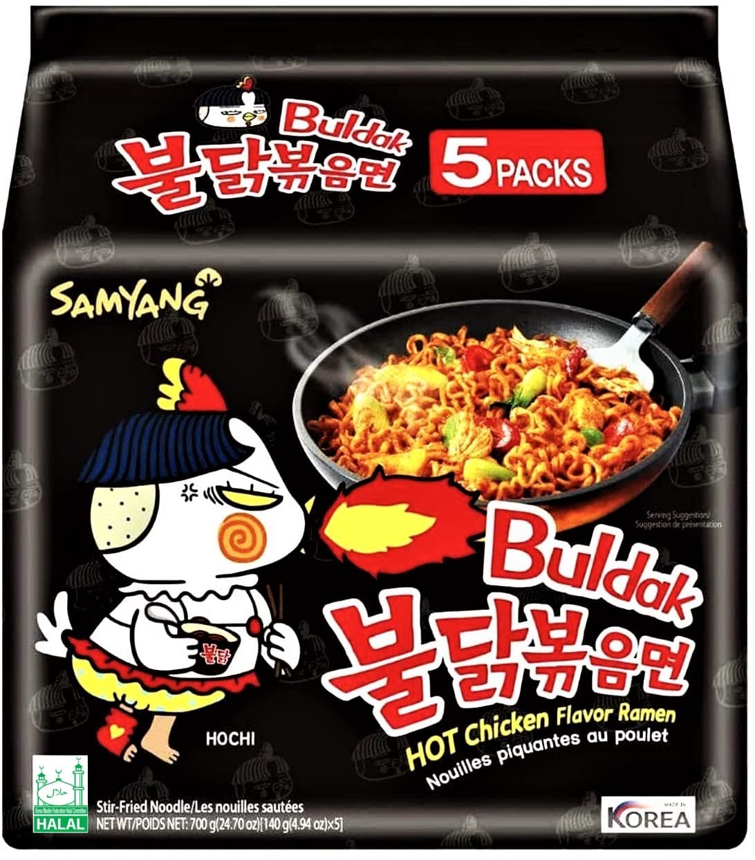 Buldak Ramen 140grams Pack of 5