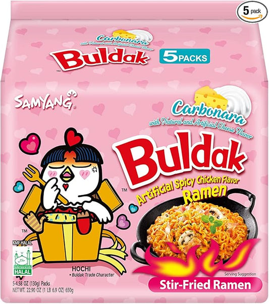 Buldak Ramen Carbonara 130grams Pack of 5