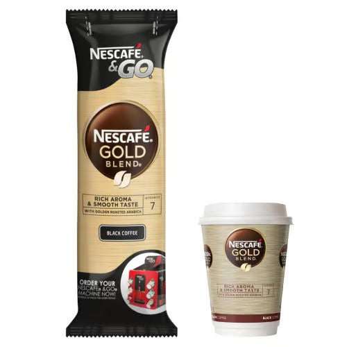 Nescafe Gold Blend Instant Black Coffee 8 Paper Cups Inside